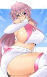 blush breasts cleavage glasses high_res highres huge_breasts kinokoutarou lucky_star takara_miyuki