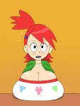 1girl blush breasts breasts_on_table foster's_home_for_imaginary_friends frankie_foster godalmite