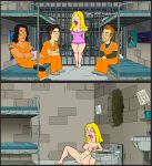after_gangbang american_dad breasts cum_on_body erect_nipples francine_smith nude prison shaved_pussy spread_legs thighs