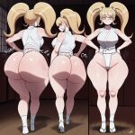 1girl ai_generated ass big_ass breasts danganronpa fundoshi fundoshilover101 huge_ass saionji_hiyoko tabi_socks