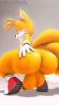 1boy 2_tails 3d 3d_(artwork) absurd_res anthro ass ass_focus balls big_ass big_balls big_penis blue_eyes broly_culo bubble_ass bubble_butt butt_focus butt_pose canid canine clothing crouching digital_media_(artwork) dutch_angle femboy fox fur furry furry_only genitals gloves handwear high_res looking_at_viewer looking_back male male_only mammal meme miles_"tails"_prower mostly_nude multi_tail narrowed_eyes nude penis pose presenting presenting_hindquarters royal_cicada seductive sega simple_background smile solo sonic_the_hedgehog_(series) source_filmmaker tail tails thick_thighs video_games white_background wide_hips yaoi
