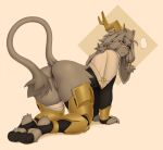 1girl 1girl 2025 accessory all_fours anklet anthro antlers anus armor ass bandage bandage_on_face bandage_on_nose bitch blue_eyes blush bottomless bottomless_female bovid bracers breath clothed clothing cloven_hooves eye_through_hair eyebrow_through_hair eyebrows eyelashes eyelashes_through_hair fat_ass fingers fur furry furry_female genitals gold_anklet gold_bracers greaves grey_anus grey_body grey_fur grey_hair hair hair_accessory hair_ring high_res hooves horn horny horny_female huge_ass jackalope jewelry lagomorph leg_wrap looking_at_viewer looking_back looking_back_at_viewer mammal mommy mommy_kink mouth_closed musky musky_pussy narrowed_eyes nasty nasty_bitch nasty_pussy nextel pantsless presenting presenting_hindquarters pseudoregalia pussy pussy_slit raised_tail rear_view reeking_of_fish reeking_of_pussy simple_background slut smelly smelly_pussy stinky stinky_pussy stirrup_legwear sybil_(pseudoregalia) tail tan_background thick_ass thick_eyebrows thick_thighs topwear translucent translucent_hair unguligrade vulva whore