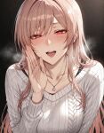 1girl ai_generated alluring blush collarbone furen_e_lustario light-skinned_female light_skin looking_at_viewer nijisanji sexually_suggestive steam steamy_breath underdog454545 virtual_youtuber vtuber
