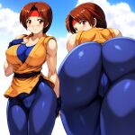 1girl ai_generated ass big_ass breasts huge_ass king_of_fighters yuri_sakazaki