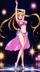 1girl accurate_art_style adult_swim alluring big_breasts bishoujo_senshi_sailor_moon bishoujo_senshi_sailor_moon_r bishoujo_senshi_sailor_moon_r_the_movie bishoujo_senshi_sailor_moon_s bishoujo_senshi_sailor_moon_s_the_movie bishoujo_senshi_sailor_moon_supers bishoujo_senshi_sailor_moon_supers_the_movie cleavage dancer_outfit pin_up toei_animation toonami usagi_tsukino viz_media zengai