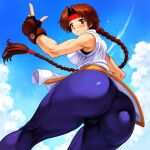 1girl ai_generated ass big_ass breasts huge_ass king_of_fighters yuri_sakazaki