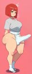 1futa ai_generated ass big_ass breasts erection erection_under_clothes fundoshi fundoshi_futanari fundoshilover101 futanari huge_ass mcdonald's mom_(mcdonald's) tabi_socks yoru_mac
