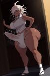 1futa ai_generated ass big_ass breasts danganronpa erection erection_under_clothes fundoshi fundoshi_futanari fundoshilover101 futanari huge_ass owari_akane tabi_socks