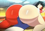 1boy 1girl animated ass assjob asstronsfw big_ass buttjob ena_(dream_bbq) ena_(series) erection gigantic_ass hotdogging huge_ass penis_between_ass penis_on_ass