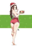 1girl big_breasts brown_eyes brown_hair bubble_butt cleavage dead_or_alive fatal_fury glasses horny inviting_to_sex jk_arts07 king_of_fighters looking_at_viewer mai_shiranui pose shiranui_mai standing teasing thick_thighs
