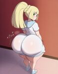 1girl ai_generated ass big_ass booty_shorts breasts fundoshilover101 game_freak gigantic_ass huge_ass lillie_(pokemon) nintendo pokemon