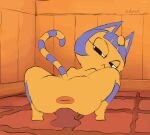 1girl andyxtal animal_crossing animal_crossing_new_horizons animated animation ankha anthro dildo dildo_riding feline female furry gif knot nintendo nude solo