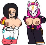 1girl 2025 2_girls 2d 2d_(artwork) 2d_artwork areola areola ass ass big_breasts black_hair black_hair_female boobs_out breasts breasts breasts_out catalyst_(fortnite) clothed clothed_female clothing color colored duo duo_female duo_focus epic_games female_duo female_focus female_only females fortnite fortnite:_battle_royale jacket jacket_open kitsune_mask large_ass large_butt large_thighs lego lego_anatomy lego_catalyst_(fortnite) lego_fortnite lego_minifigure lego_rox_(fortnite) light-skinned light-skinned_female light-skinned_female light-skinned_females light_skin light_skinned looking_at_viewer looking_away lost_media minifigure multiple_girls nipples no_source nsfw open_jacket open_mouth pants pink_areola pink_areolae pink_nipples presenting presenting_body presenting_breasts presenting_self rox_(fortnite) simple_background sirwillydingdong source_request thighs video_games zip zipper zipper_down