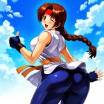 1girl ai_generated ass big_ass breasts huge_ass king_of_fighters yuri_sakazaki