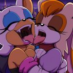 ai_generated mobian_(species) rouge_the_bat tagme vanilla_the_rabbit