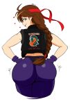 1girl ass big_ass breasts huge_ass king_of_fighters mergeritter yuri_sakazaki