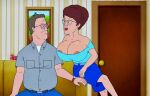 erect_nipples glasses hank_hill huge_breasts king_of_the_hill no_bra peggy_hill thighs wanting_to_fuck