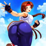 1girl ai_generated ass big_ass breasts huge_ass king_of_fighters yuri_sakazaki