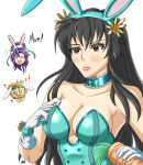 1boy 1girl 2_girls alluring alternate_costume bartre_(fire_emblem) big_breasts black_hair bunny_costume bunny_ears bunny_girl bunnysuit carrot choker cleavage easter easter_bunny female_focus fir_(fire_emblem) fire_emblem fire_emblem:_the_binding_blade fire_emblem:_the_blazing_blade fire_emblem_heroes intelligent_systems karla_(fire_emblem) male milf nintendo official_alternate_costume purple_hair solo_focus wholesome zamtranger