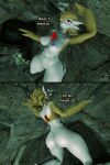 1girl ass breasts cave drunk_crowley female gardevoir nintendo nude nudity peril pokemon sfm solo underwater