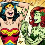 2_girls amazon armpits arms_up bangs bare_arms bare_shoulders batman_(series) black_hair black_lipstick blue_leotard bracer breasts butterfly cleavage closed_eyes collarbone couple dc_comics dcau diana_prince duo female/female female_only femdom femsub gold_jewelry green_leotard green_skin hair_ornament hands_up happy heroine insect jewelry justice_league justice_league_unlimited laugh laughing leaf leaf_clothing leaf_hair_ornament leaves leotard lezdom lips lipstick long_hair lower_teeth makeup medium_breasts multicolored_clothes multicolored_leotard multiple_girls mutual_yuri naughty_face neck open_mouth pamela_isley parted_bangs plant_girl poison_ivy red_hair red_leotard red_lipstick round_teeth small_breasts smile standing star star_(symbol) star_print straight_hair strapless strapless_leotard superhero_costume superheroine supervillainess teeth themysciran theone998 theone998_(artist) tiara tickle tickling tickling_armpits two-tone_leotard upper_teeth villainess wavy_hair wonder_woman wonder_woman_(series) yellow_background yuri