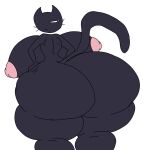 1_eye 1girl 1girl anthro big_breasts black_cat cat_ears cat_girl cat_tail fan_character fundamental_paper_education furry furry_female hyper hyper_ass hyper_breasts large_ass looking_back massive_ass massive_breasts miss_nana mister_nova_(miss_nana) naked_female oc