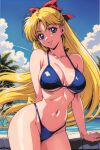 1girl accurate_art_style adult_swim alluring big_breasts bikini bishoujo_senshi_sailor_moon bishoujo_senshi_sailor_moon_r bishoujo_senshi_sailor_moon_r_the_movie bishoujo_senshi_sailor_moon_s bishoujo_senshi_sailor_moon_s_the_movie bishoujo_senshi_sailor_moon_supers bishoujo_senshi_sailor_moon_supers_the_movie blonde_hair blue_eyes minako_aino pin_up sailor_ojisan swimming_pool toei_animation toonami viz_media