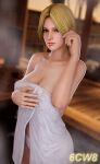 1girl 3d 6cw8 alluring blonde_hair dead_or_alive dead_or_alive_2 dead_or_alive_3 dead_or_alive_4 dead_or_alive_5 dead_or_alive_6 dead_or_alive_xtreme_venus_vacation helena_douglas onsen tecmo towel