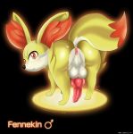 1boy anus canine character_name fennec fennekin fox knot male male_only mars_symbol nintendo penis pokemon pokemon_xy shadman video_games