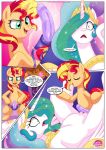  2_girls 2girls alicorn comic cutie_mark dildo equestria_girls equestria_untamed female female/female female_only female_unicorn horn imminent_insertion like_humans_do palcomix pony princess_celestia princess_celestia_(mlp) pussy strap-on sunset_shimmer sunset_shimmer_(eg) tail telekinesis unicorn wings yuri 