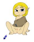 ass blonde_hair blue_eyes bluelimelight mila_(the_wind_waker) pussy the_legend_of_zelda the_wind_waker