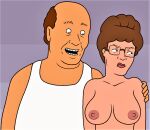 bill_dauterive breasts erect_nipples glasses king_of_the_hill peggy_hill topless