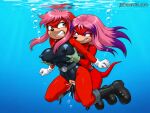 2girls ai_generated bodysuit dominant_female exostriker female female/female jscammie lara-su latex lesbian_domination rough_sex sega sex sonic_(series) sonic_the_hedgehog_(series) underwater underwater_sex yuri