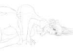 1girl asuka_langley_souryuu beastiality bottomless breasts cum cum_in_pussy cum_inside dog doggy_position hair_ornament highres jadf kneeling knot knotted knotted_penis large_breasts lineart monochrome neon_genesis_evangelion nipples nurgle777 penis sex shirt_lift solo top-down_bottom-up top_lift twintails vaginal x-ray