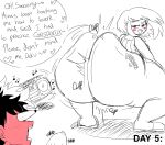 ass ass_clap big_ass boom_box bouncing_ass bulge bulge_through_clothing clapping_ass huge_bulge izuku_midoriya mr.lewd my_hero_academia no_nut_november no_nut_sabotage ochako_uraraka precum precum_bubble precum_through_clothing red_face shocked teasing throbbing throbbing_penis twerking