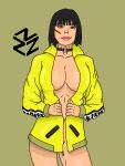  artist_name black_eyes black_hair free_fire garena kelly_(free_fire) short_hair simple_background zz.erotic 