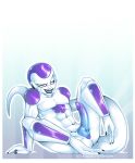  alien dragon_ball dragon_ball_z erection frieza full_body gradient gradient_background male male_focus monster monster_boy nazuu-m0nster penis solo tail yaoi 