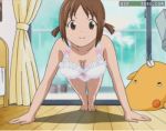  animated bouncing_breasts bra breasts cleavage gif hinako hinako_(issho_ni_training) issho_ni_training issho_ni_training:_training_sex_with_hinako lowres push-ups training training_sex_with_hinako workout 