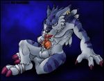  autofellatio canine_penis cum digimon dragoneer furry weregarurumon 