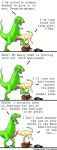  daily_dinosaur_comics dialogue dinosaur dinosaur_comics dromiceiomimus qwantz t-rex tehwalrus webcomic 