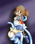 1girl arle_nadja bdsm bondage clothing madou_monogatari ponytail puyo_puyo rope solo tagme tentacle