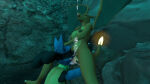 2girls bubbles charizard drowning female female/female lucario luigi13ro nintendo nude pokemon sex underwater