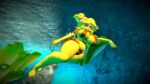 1girl 3d big_breasts bludinimax breasts chica_(cally3d) chica_(fnaf) chiku female five_nights_at_freddy's fredina's_nightclub huge_breasts solo underwater wide_hips