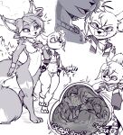 1girl belly_bulge digesting digestion female_prey furry helpless hush hush_(character) hush_(hushyum) hush_(purple_prey) male male/female male_pred powerless spottedsqueak stomach_bulge trapped vore