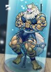 1boy arcanine bara breath_play drown drowning himahimaa male muscle muscular nintendo pokemon soendapuss solo underwater water