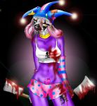 blood female hatchet jester lemur no_sex solo