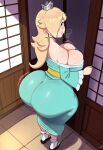 1girl ai_generated ass big_ass big_breasts breasts fundoshilover101 huge_ass huge_breasts kimono mario_(series) nintendo rosalina
