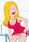 american_dad dress flashing_pussy francine_smith jeanbombila666 panties_down ready_to_fuck shaved_pussy thighs