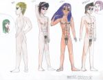 ass atzi blue_eyes blue_hair brijes dark_skin freddy green_eyes guardians_of_the_lost_code kimo mudita multiple_boys multiple_penises muty nude penis puas spiked_hair thegamemasternp_(artist) toes yellow_hair zejas