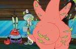 balls cum fat_ass mr_krabs patrick_star penis ripped_clothing spongebob_squarepants squidward_tentacles thick_thighs